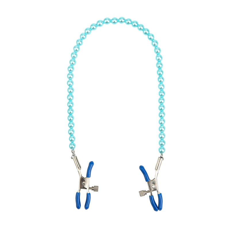 Зажимы на голубой цепочке "Kanikule" регулируемые 