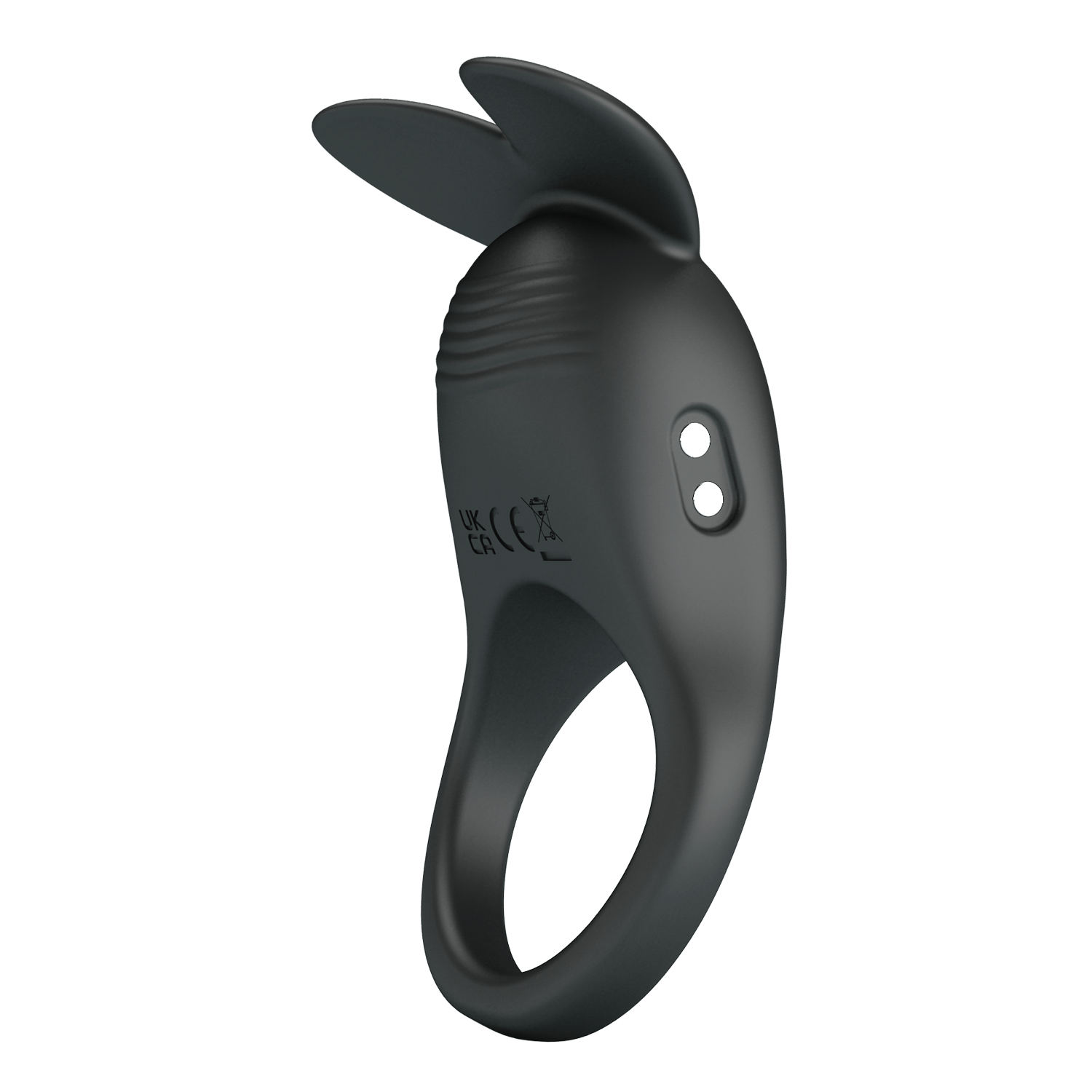 Эрекционное кольцо с клиторальным стимулятором "Pretty Love" черное